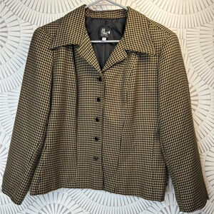 Ali Miles Petites Women’s Brown and Black‎ Blazer Size PL